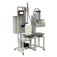 Load image into Gallery viewer, XPG-150 pail gallon filling machine angled view on white background
