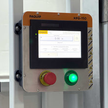 Load image into Gallery viewer, Control panel with digital display and buttons for an XPG-1500 mobile pail gallon filler
