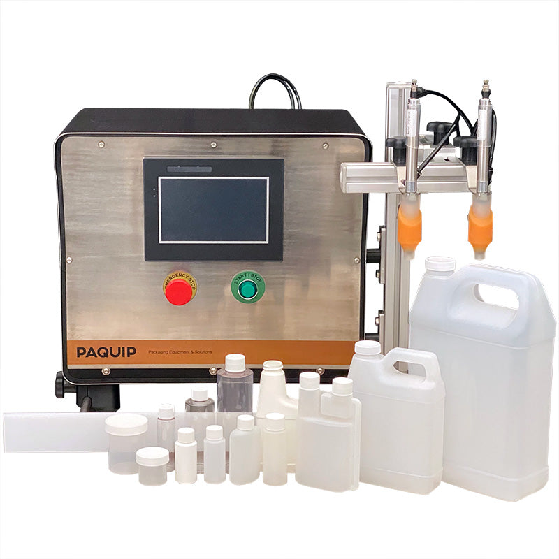 Bottle Filling Machine, Benchtop - Order Online, Dual Nozzle Paquip Bottle Filling Machine, Benchtop - Order Online, Dual Nozzle Paquip