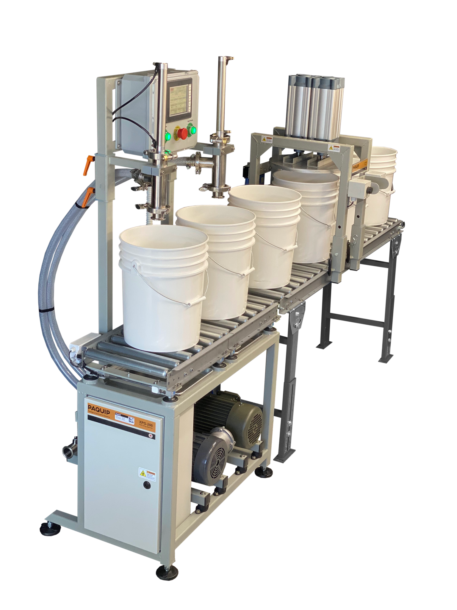 Pail Filling Rack Pail Filling Machine - Order Online, Dual Nozzle Conveyor – Paquip